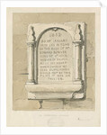 Seighford Church - Stone tablet to Edward Bowyer by Thomas Peploe Wood