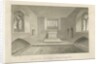 Interior of Statfold Chapel: sepia drawing, 1848 by John Buckler