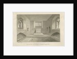 Interior of Statfold Chapel: sepia drawing, 1848 by John Buckler