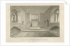 Interior of Statfold Chapel: sepia drawing, 1848 by John Buckler