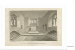 Interior of Statfold Chapel: sepia drawing, 1848 by John Buckler