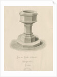 Font Stoke-upon-Trent Church by John Buckler