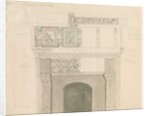 Tittensor - Chimney Piece in Manor House: pencil and wash drawing, Sep 1832 by School English