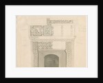 Tittensor - Chimney Piece in Manor House: pencil and wash drawing, Sep 1832 by School English
