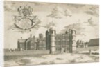 Tixall Hall and Gatehouse: copper-plate engraving, nd [1686] by Michael Burghers