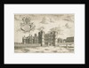 Tixall Hall and Gatehouse: copper-plate engraving, nd [1686] by Michael Burghers