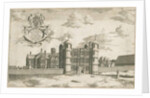 Tixall Hall and Gatehouse: copper-plate engraving, nd [1686] by Michael Burghers