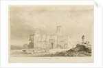 Tittensor - Old Manor House: sepia wash drawing, 1837 by Thomas Peploe Wood