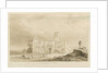 Tittensor - Old Manor House: sepia wash drawing, 1837 by Thomas Peploe Wood