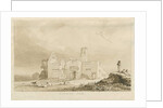 Tittensor - Old Manor House: sepia wash drawing, 1837 by Thomas Peploe Wood