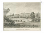 Stone - Bridge over the River Trent: sepia wash drawing, 1844 by John Buckler
