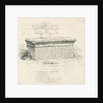 Tixall Church Yard - Table Tomb by Thomas Peploe Wood