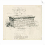 Tixall Church Yard - Table Tomb by Thomas Peploe Wood