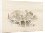 Chartley Hall: pen and wash sketch, 1837 by Thomas Peploe Wood