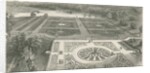 Trentham Gardens: woodcut engraving by School English