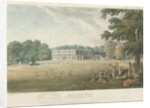 Trentham Hall: coloured lithograph, nd [c 1824] by John Gendall