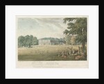 Trentham Hall: coloured lithograph, nd [c 1824] by John Gendall
