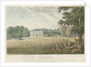 Trentham Hall: coloured lithograph, nd [c 1824] by John Gendall