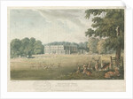 Trentham Hall: coloured lithograph, nd [c 1824] by John Gendall
