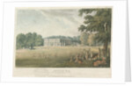 Trentham Hall: coloured lithograph, nd [c 1824] by John Gendall