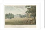 Trentham Hall: coloured lithograph, nd [c 1824] by John Gendall