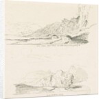 Wetton Mill: pen and ink drawing by Thomas Peploe Wood