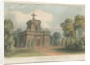 Trentham - The Mausoleum: coloured lithograph, nd [c 1824] by John Gendall
