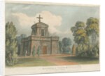Trentham - The Mausoleum: coloured lithograph, nd [c 1824] by John Gendall