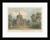 Trentham - The Mausoleum: coloured lithograph, nd [c 1824] by John Gendall