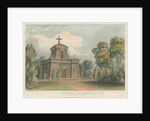 Trentham - The Mausoleum: coloured lithograph, nd [c 1824] by John Gendall