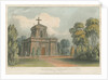 Trentham - The Mausoleum: coloured lithograph, nd [c 1824] by John Gendall