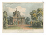 Trentham - The Mausoleum: coloured lithograph, nd [c 1824] by John Gendall