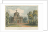 Trentham - The Mausoleum: coloured lithograph, nd [c 1824] by John Gendall