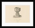 Font in Wichnor Church by John Buckler