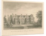 Whittington Hall: sepia drawing, 1838 by John Buckler