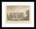 Whittington Hall: sepia drawing, 1838 by John Buckler