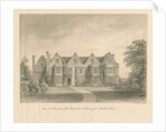 Whittington Hall: sepia drawing, 1838 by John Buckler