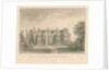 Whittington Hall: sepia drawing, 1838 by John Buckler