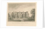Whittington Hall: sepia drawing, 1838 by John Buckler