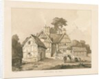 Whittington Hall: pen and wash drawing, 1838 by Thomas Peploe Wood