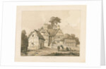 Whittington Hall: pen and wash drawing, 1838 by Thomas Peploe Wood