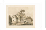 Whittington Hall: pen and wash drawing, 1838 by Thomas Peploe Wood