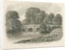 Trentham Hall - Bridge: sepia wash drawing, 1844 by John Buckler