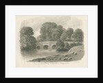 Trentham Hall - Bridge: sepia wash drawing, 1844 by John Buckler