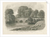 Trentham Hall - Bridge: sepia wash drawing, 1844 by John Buckler