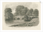 Trentham Hall - Bridge: sepia wash drawing, 1844 by John Buckler