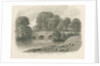 Trentham Hall - Bridge: sepia wash drawing, 1844 by John Buckler