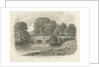 Trentham Hall - Bridge: sepia wash drawing, 1844 by John Buckler
