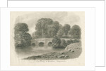 Trentham Hall - Bridge: sepia wash drawing, 1844 by John Buckler