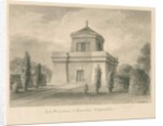 Trentham - The Mausoleum: sepia drawing, 1840 by John Buckler